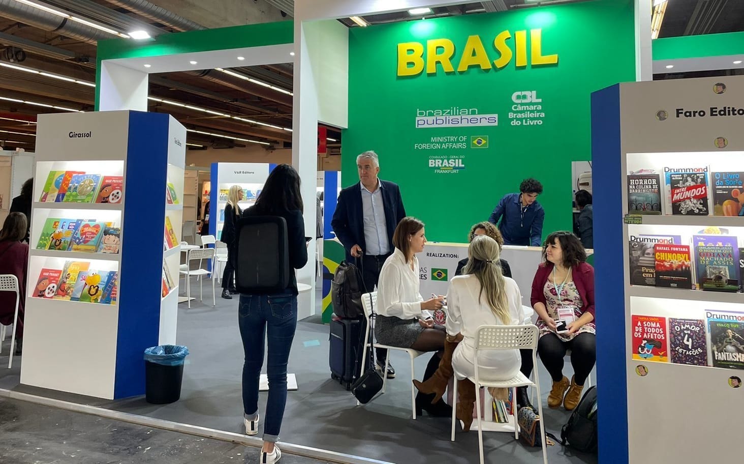 Estande brasileiro na Feira do Livro de Frankfurt | © Divulgação / Brazilian Publishers